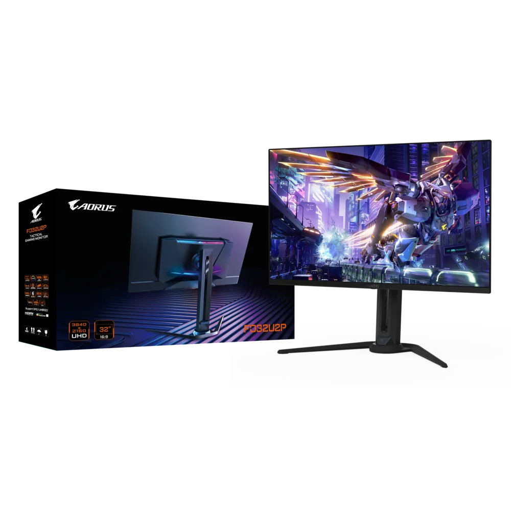 Gigabyte Aorus FO32U2 | 32" 240HZ 4K UHD (2160P) QD-OLED Gaming Monitor