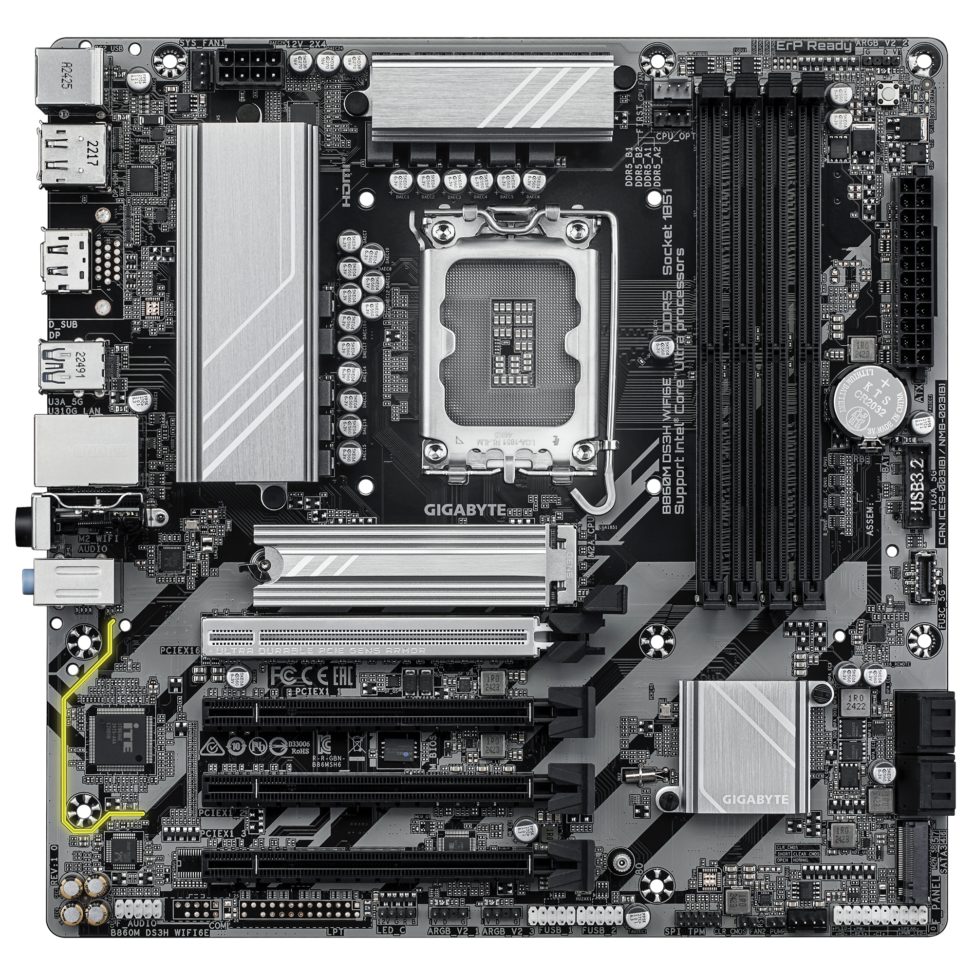 Gigabyte B860M | DS3H Wifi6E Motherboard