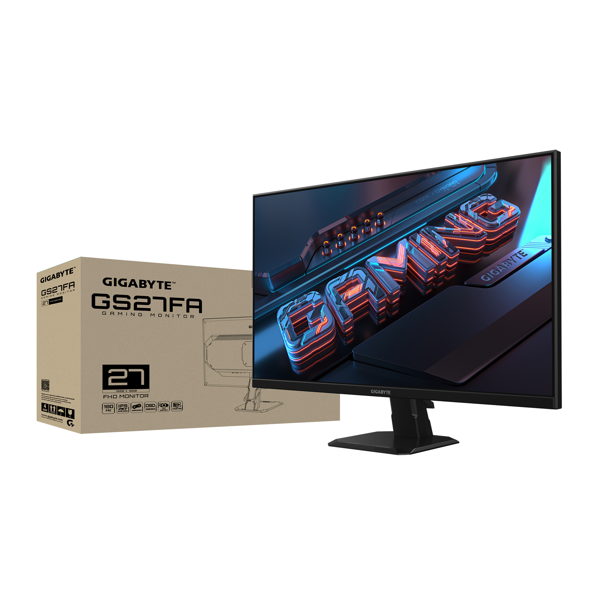 Gigabyte GS27FA | 27" 180Hz 1080P (FHD) IPS Gaming Monitor