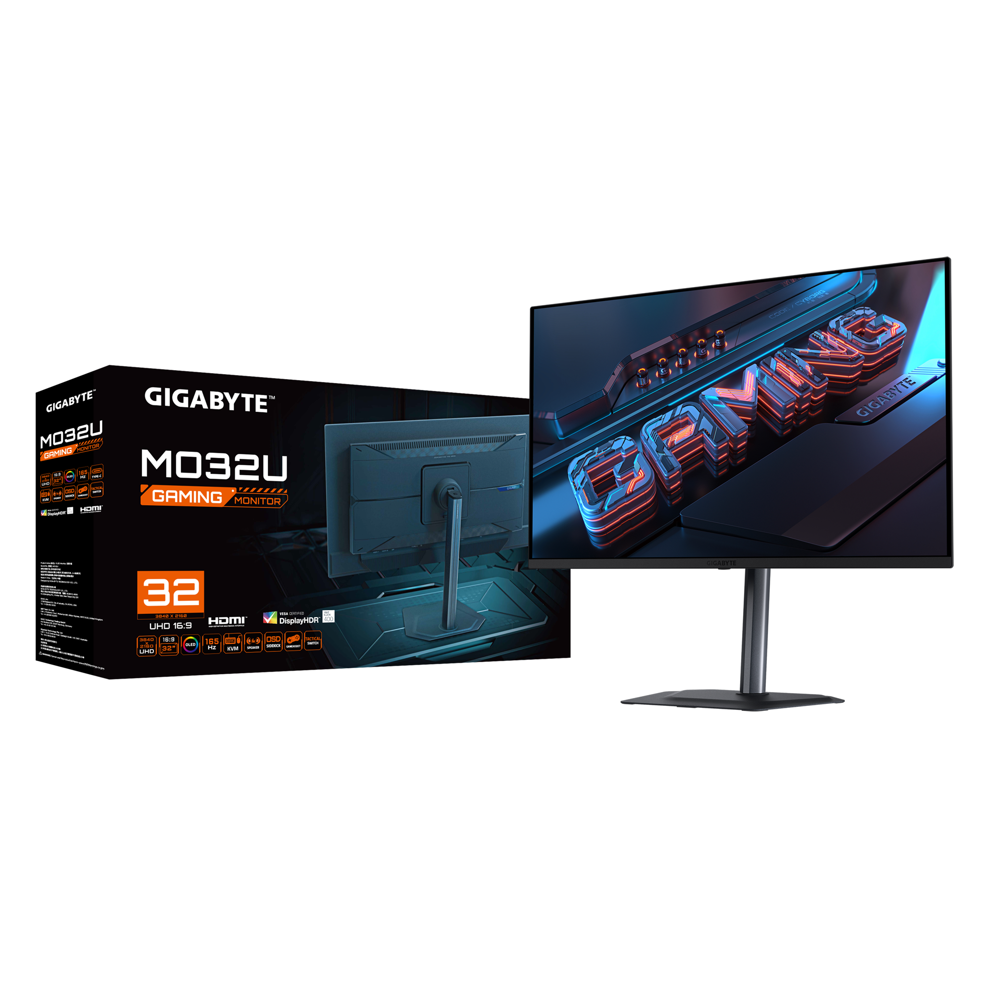 Gigabyte MO32U | 31.5" 165HZ 4K UHD (2160P) QD-OLED Gaming Monitor
