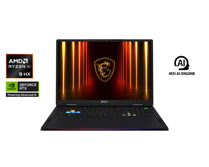 MSI Raider A18 | Ryzen 9 9955HX3D RTX 50900 | 18" Gaming Laptop
