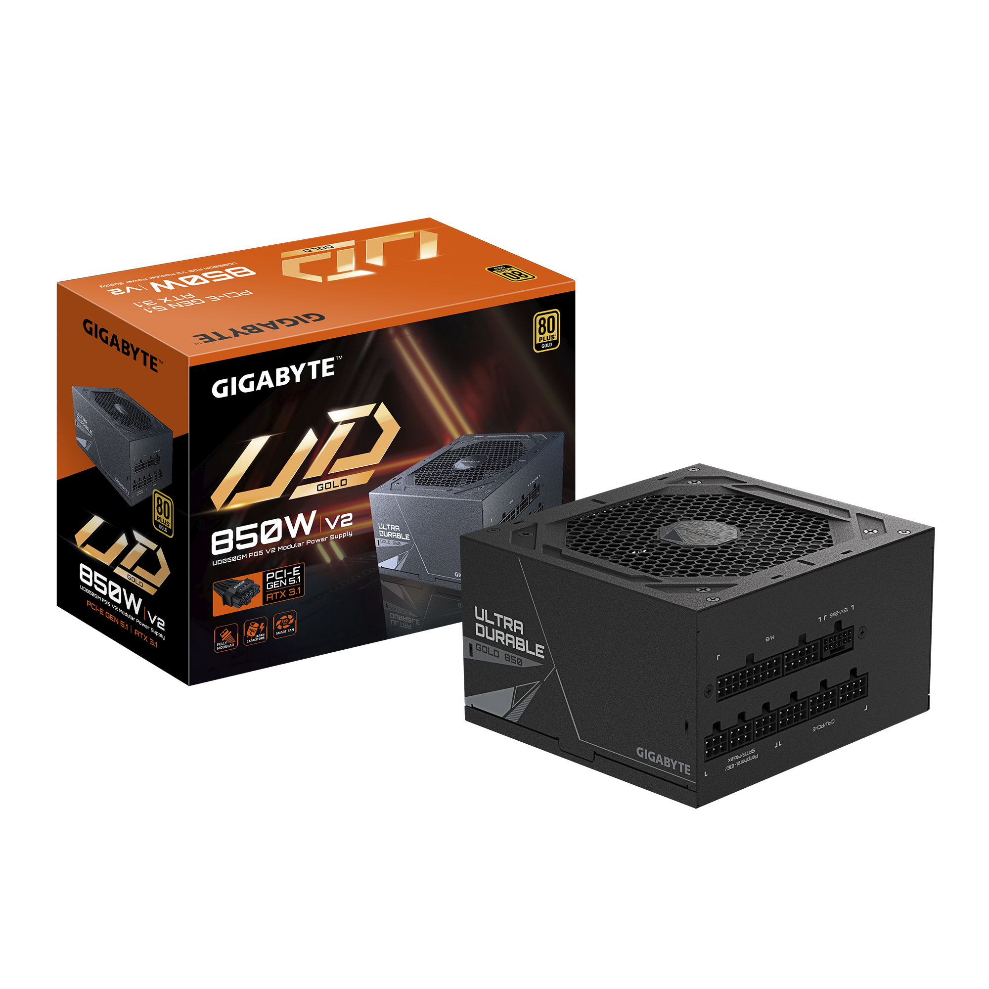 Gigabyte UD850GM 850W PG5 V2 | Fully-Modular ATX 80+ Gold PSU