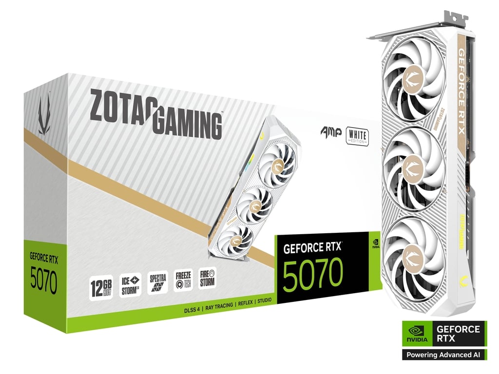 Zotac GeForce RTX 5070 | AMP White 12GB GPU