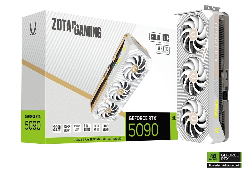 Zotac GeForce RTX 5090 | Solid OC 32GB GPU White