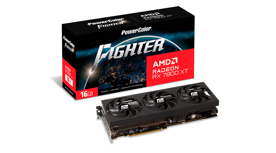 Powercolor Radeon RX 7800XT Fighter 16GB GPU