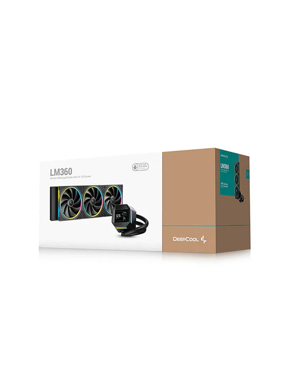 DeepCool LM360 ARGB | 2.4" LCD 360mm AIO Liquid Cooler
