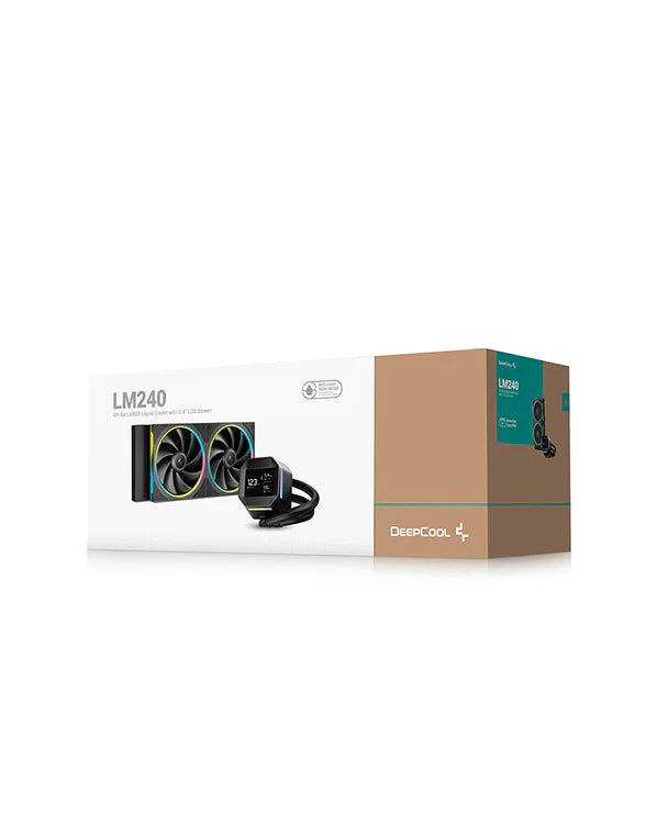 DeepCool LM240 ARGB | 2.4" LCD 240mm AIO Liquid Cooler