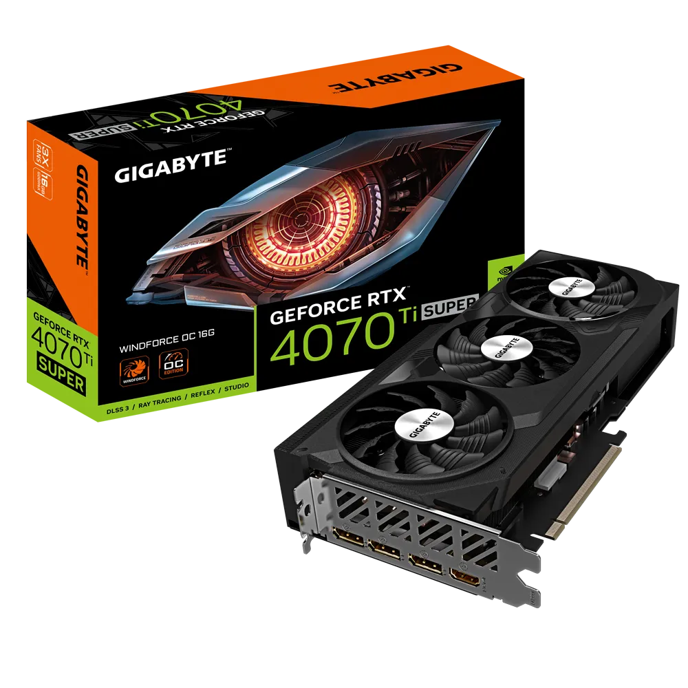 Gigabyte GeForce RTX 4070Ti Super | Windforce OC 16GB GPU