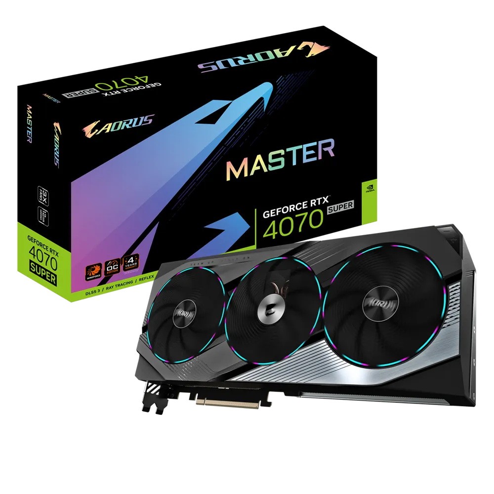 Gigabyte GeForce RTX 4070 Super | Aorus Master 12GB GPU