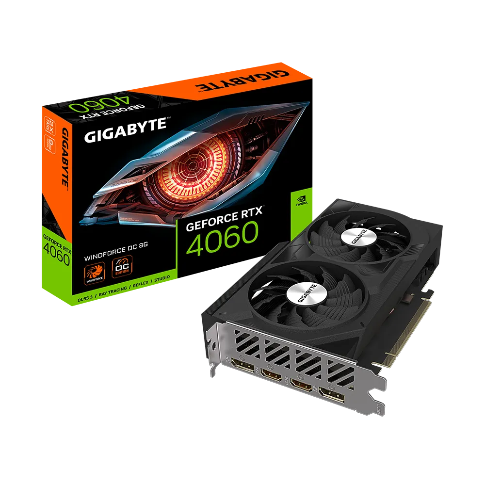 Gigabyte GeForce RTX 4060 | Windforce OC 8GB GPU