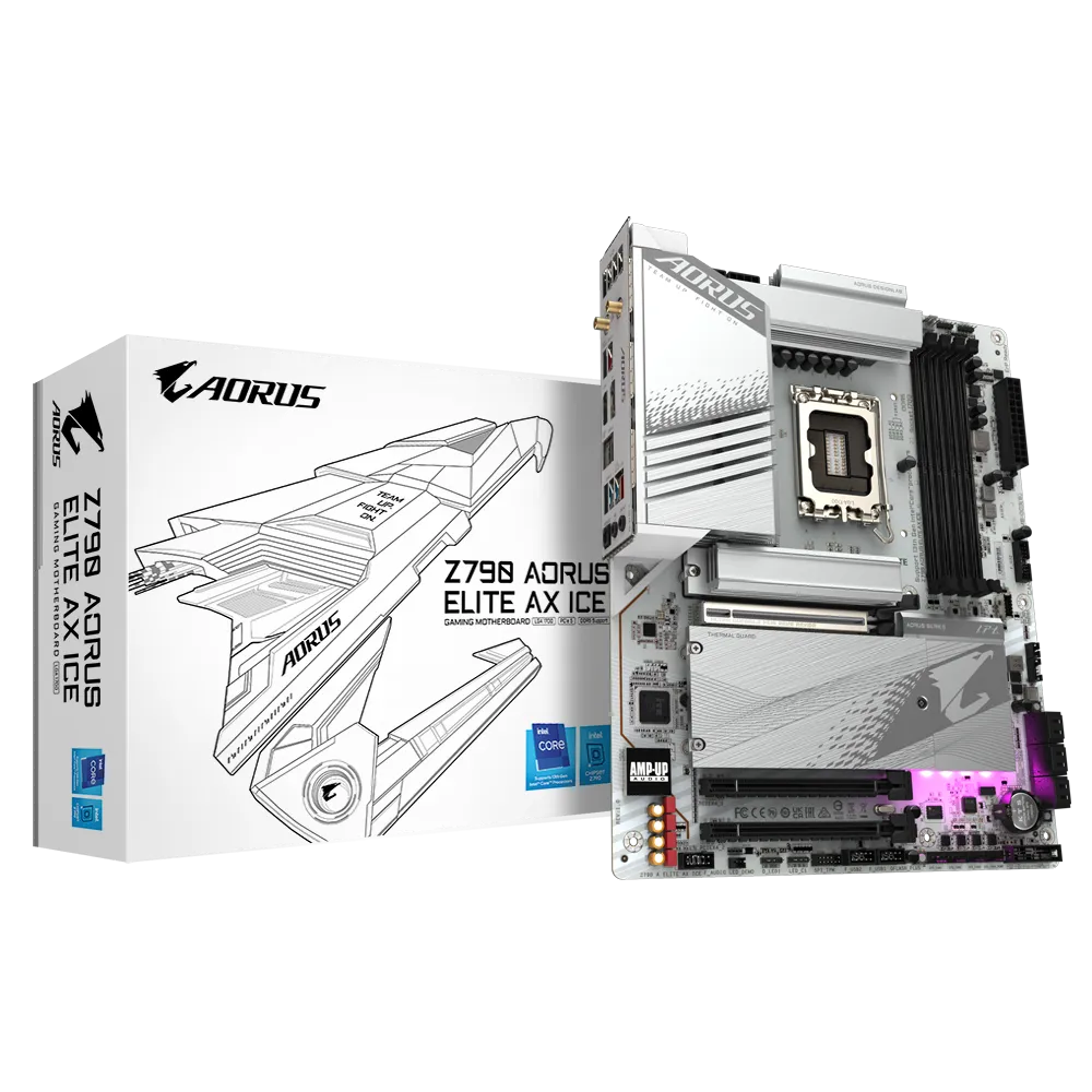 ULTRA CPU BUNDLE (White): i9 14900KF + Z790 AORUS ELITE ICE AX Combo!
