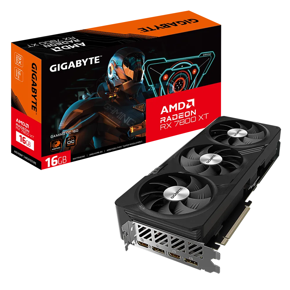 Gigabyte Radeon RX 7800XT | GAMING OC 16GB GPU