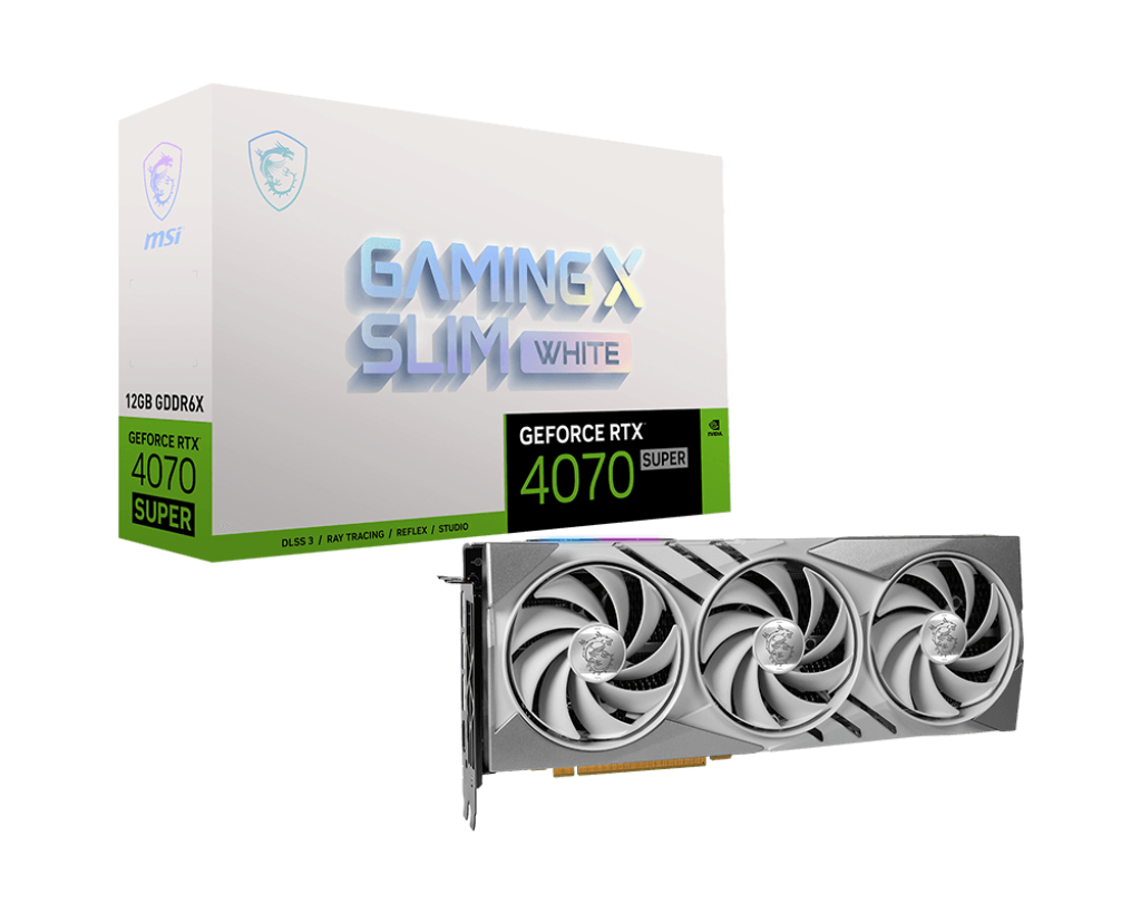 MSI GeForce RTX™ 4070 SUPER | Gaming X Slim White 12GB GPU