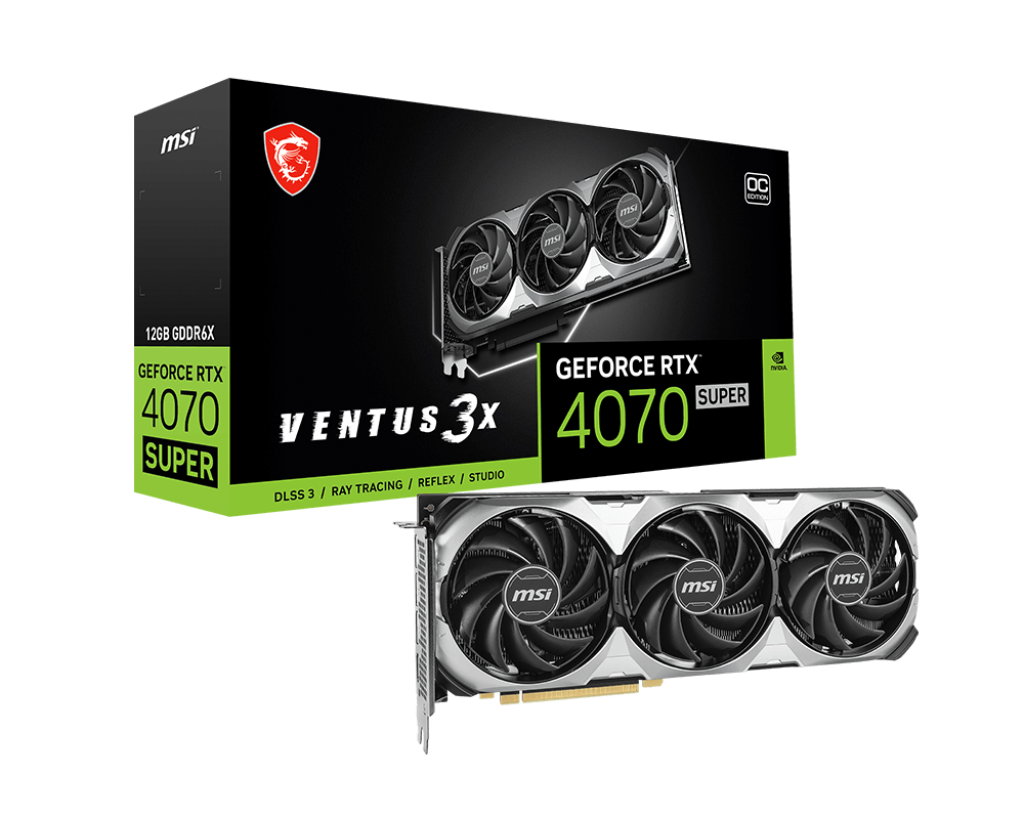 MSI GeForce RTX 4070 Super | ventus 3x OC 12GB GPU