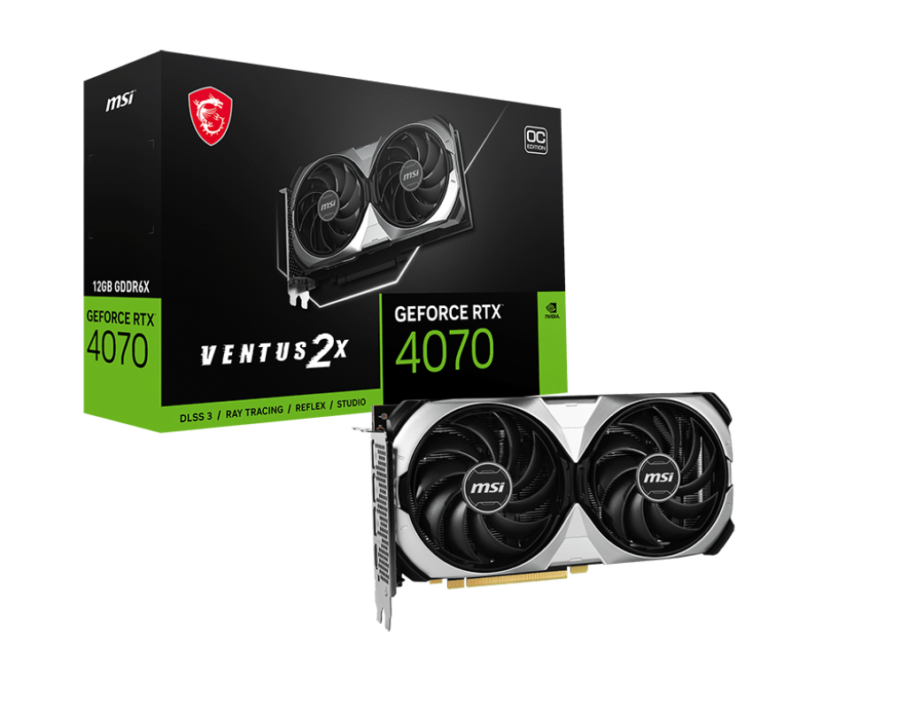 MSI GeForce RTX 4070 | ventus 2x OC 12GB GPU