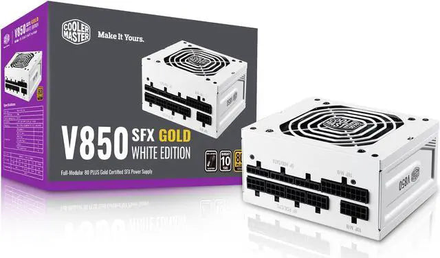 Cooler Master V850 | Fully-Modular 80+ Gold Power Supply (Black/White)