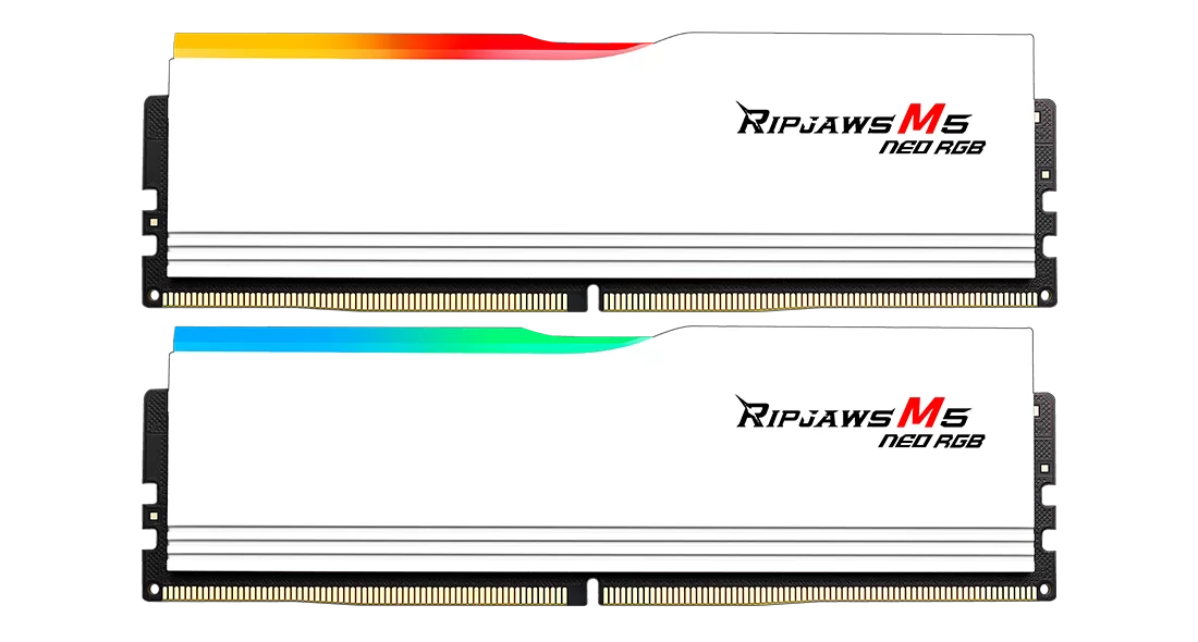 G.Skill Ripjaws M5 Neo RGB White  | AMD Expo DDR5 6000Mhz CL36 RAM (32GB/64GB)