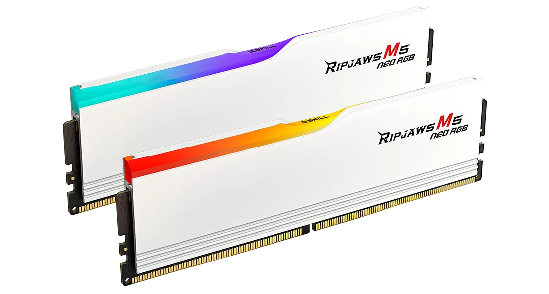 G.Skill Ripjaws M5 Neo RGB White  | AMD Expo DDR5 6000Mhz CL36 RAM (32GB/64GB)