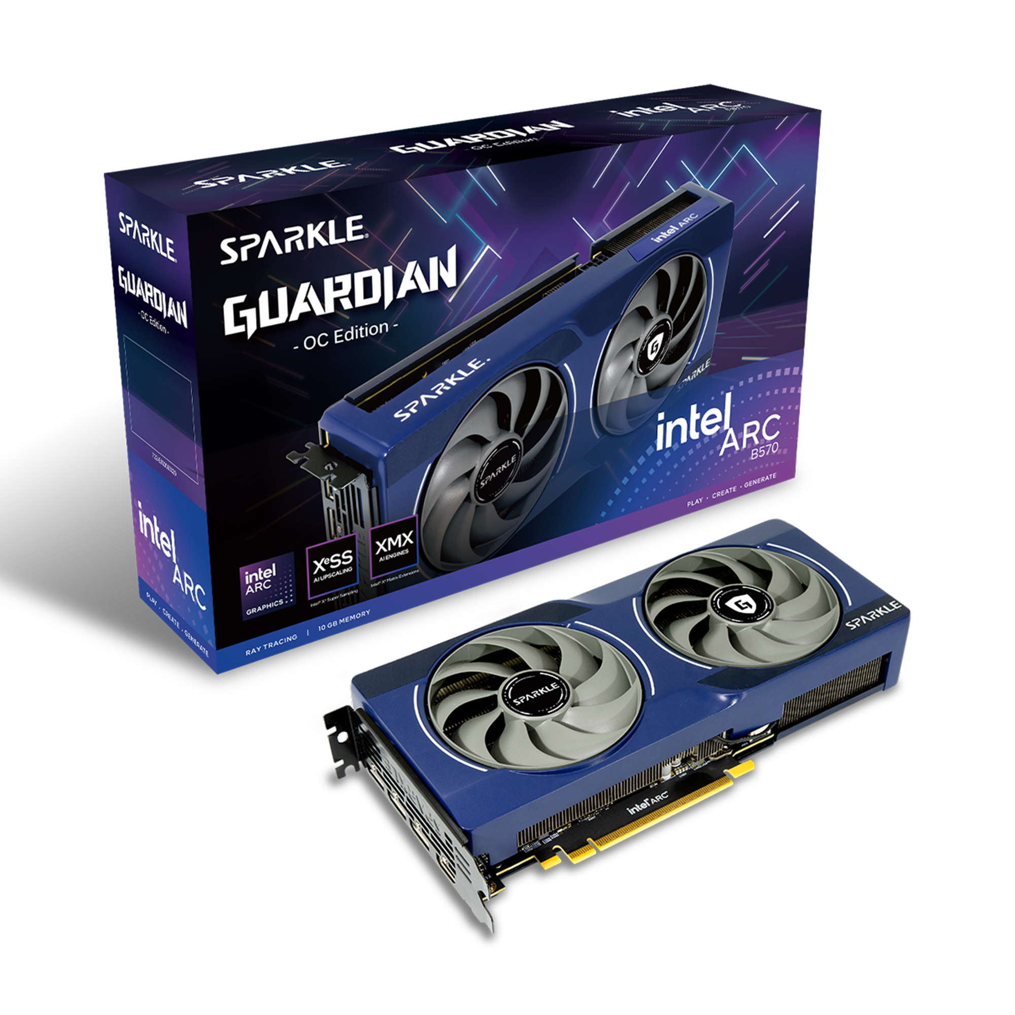 Sparkle Intel Arc B570 | Guardian/Guardian Luna OC 10GB GPU