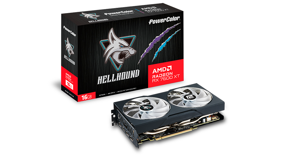 PowerColor Radeon RX 7600XT | Hellhound 16GB GPU