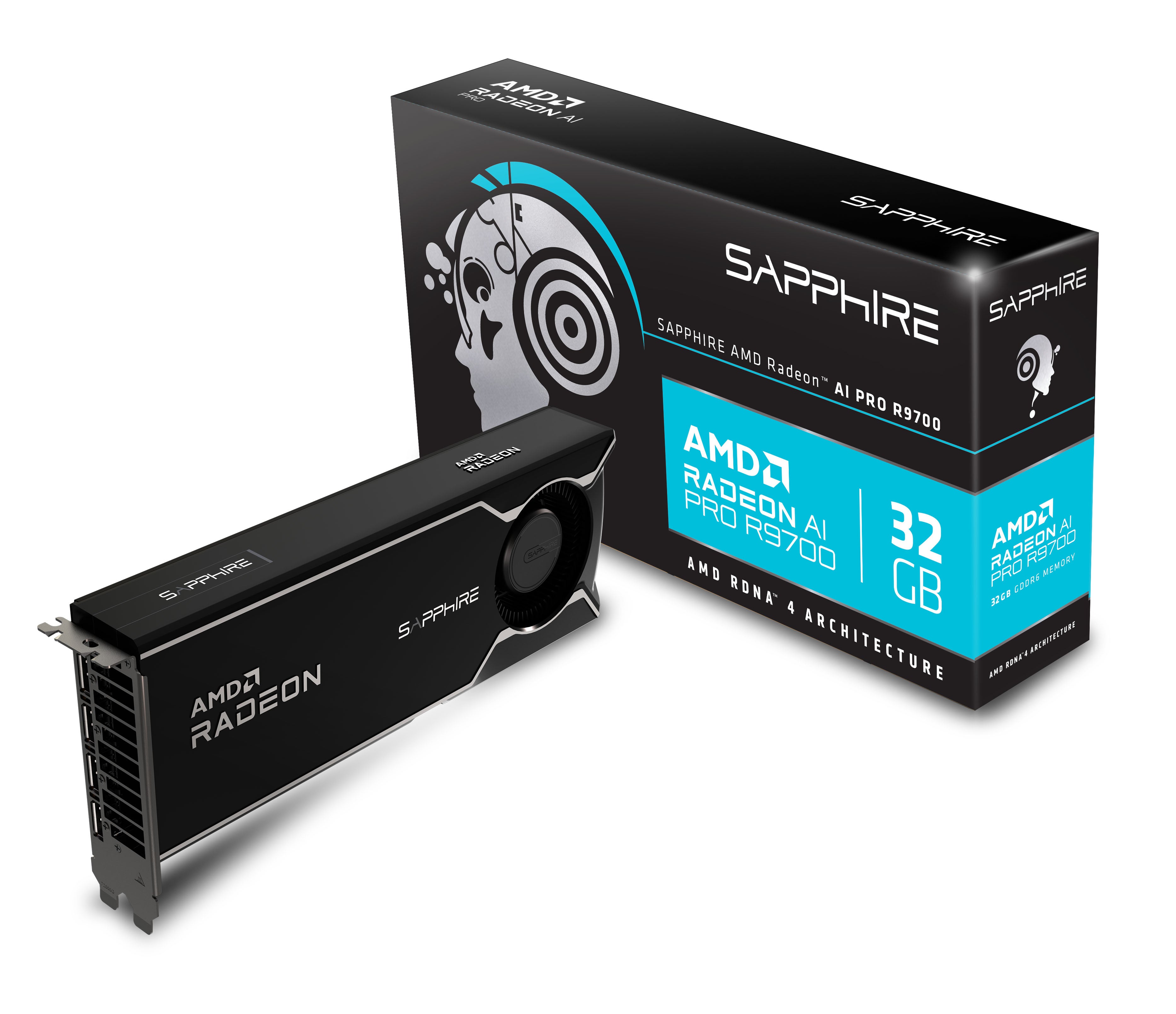 SAPPHIRE AMD RADEON™ AI PRO R9700 32GB GDDR6
