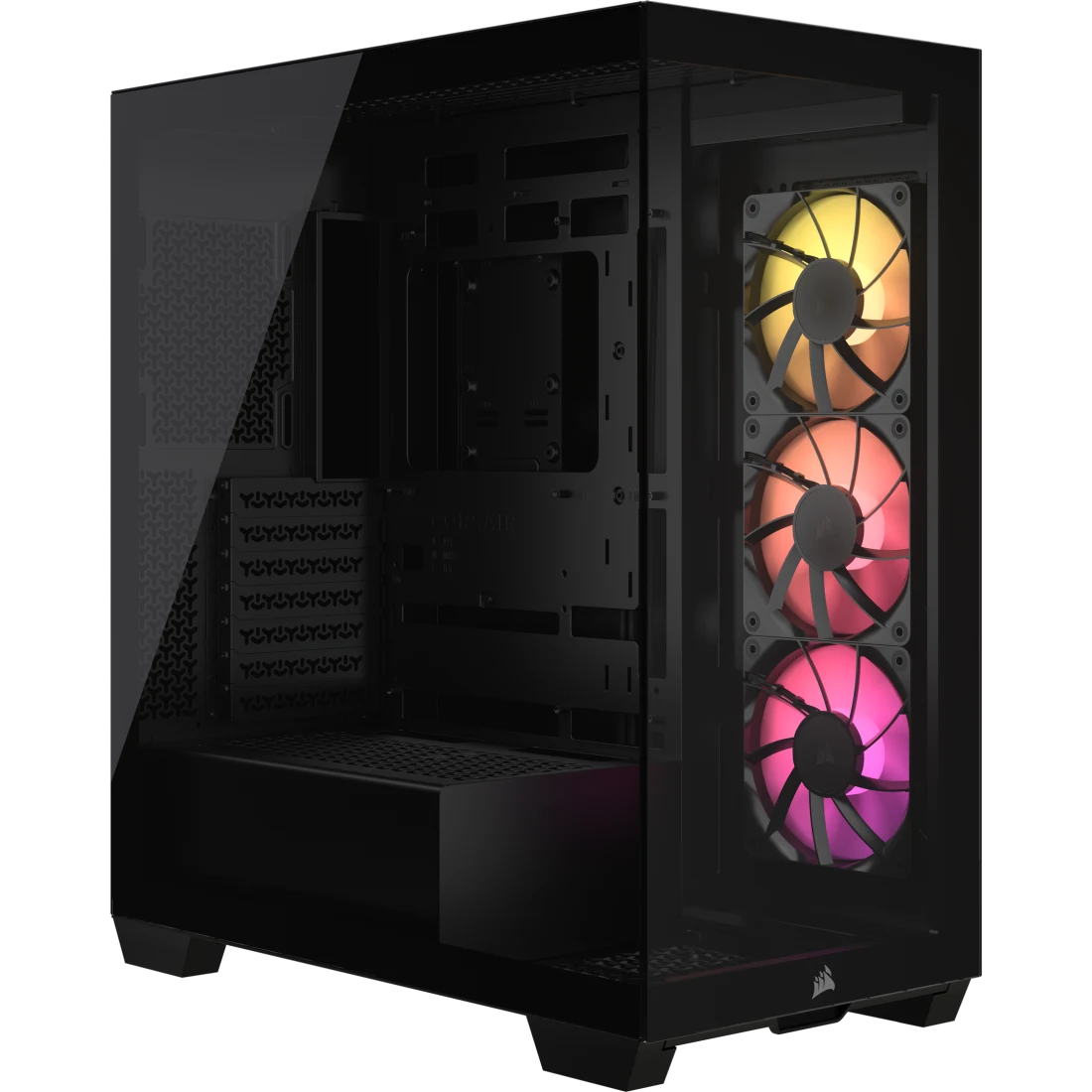 Corsair 3500X | ARGB Tempered Glass Micro Case (White/Black)