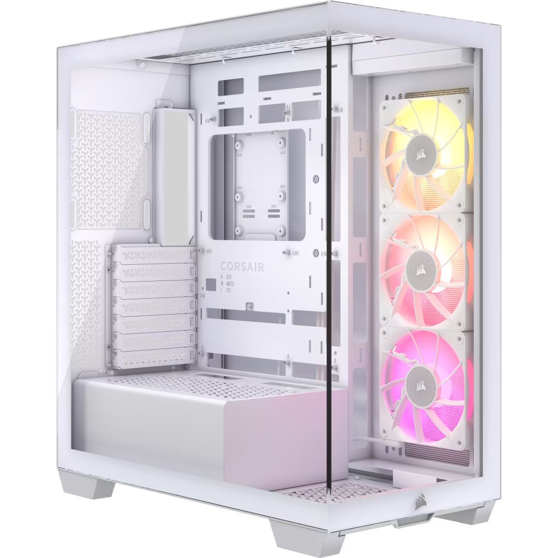 Corsair iCUE LINK 3500X RGB | ARGB Tempered Glass Micro Case (White/Black)
