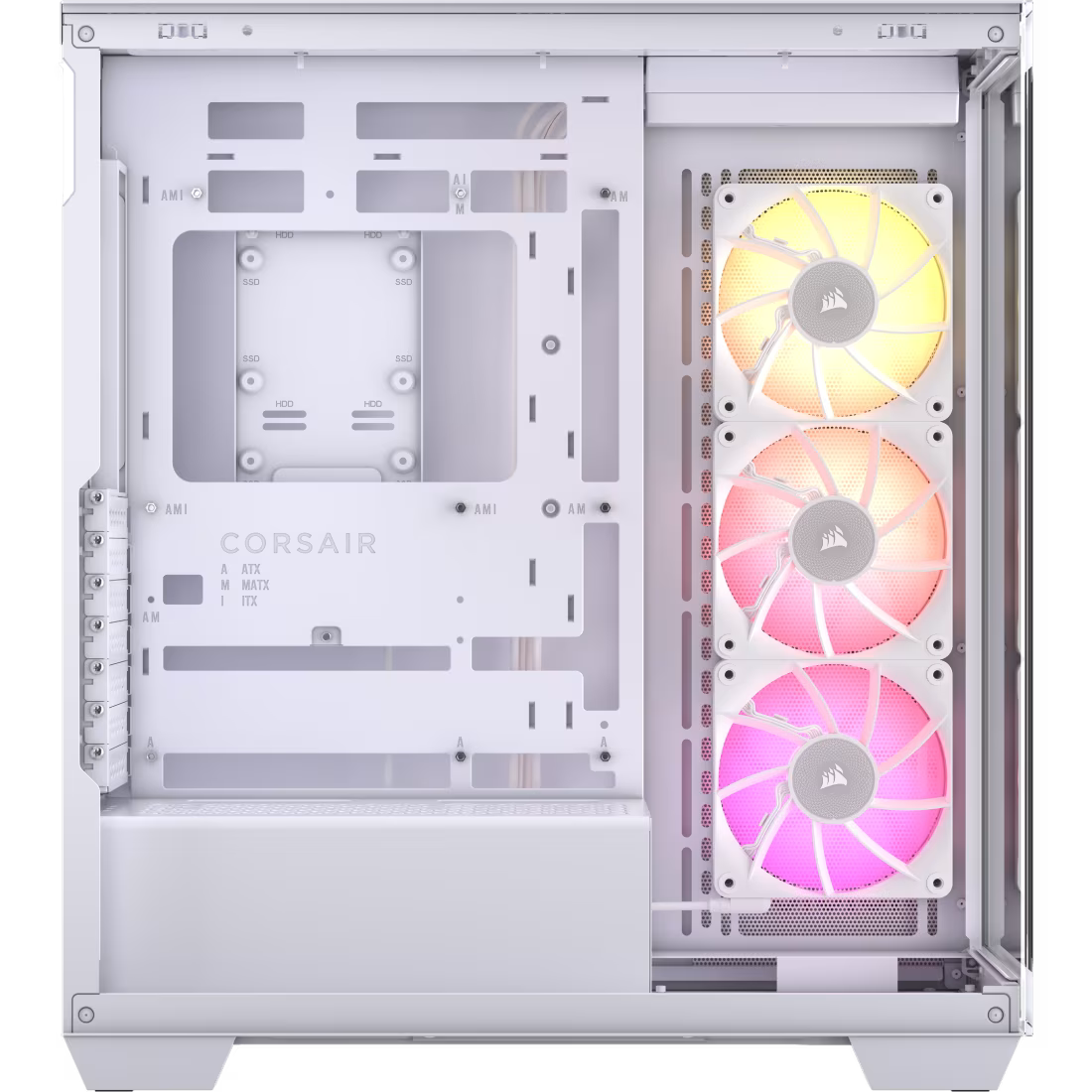 Corsair iCUE LINK 3500X RGB | ARGB Tempered Glass Micro Case (White/Black)