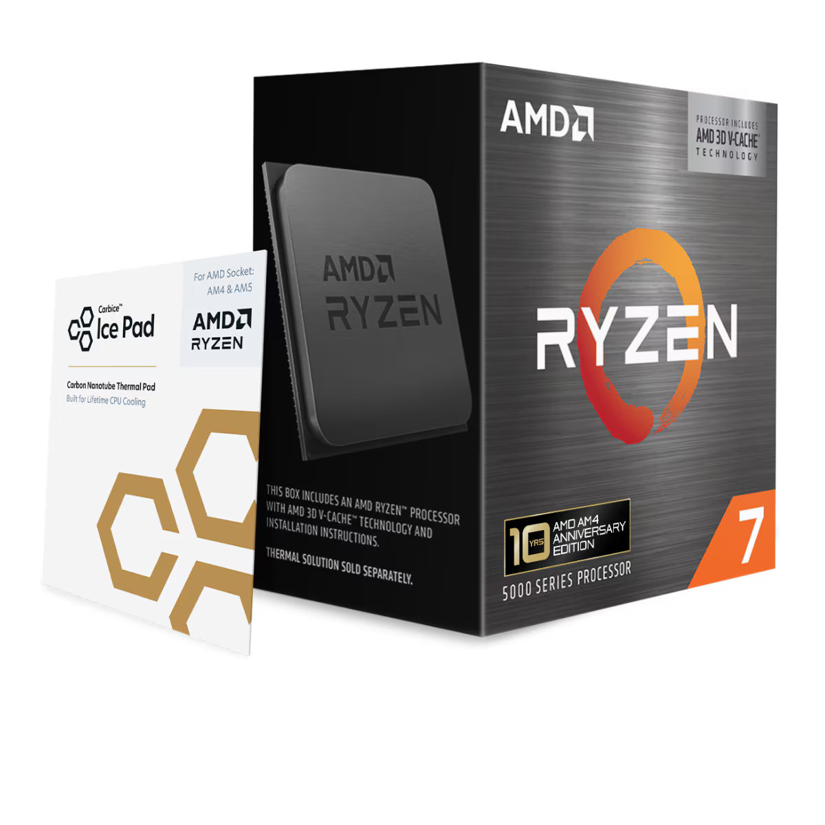 AMD Ryzen 7 5800X3D | 8 Cores 16 Threads (10 Year Anniversary) + Carbice Ice Pad