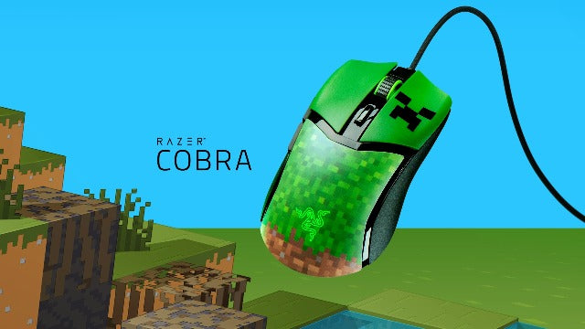 Razer Cobra | Limited Minecraft Edition | Compact Wired Gaming Mouse