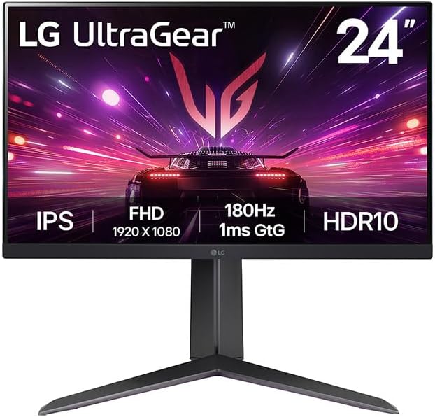 LG 24GS65F-B | 24" FHD 180HZ IPS Gaming Monitor