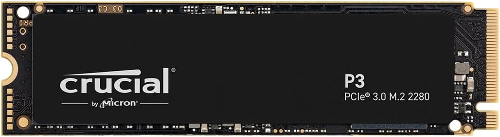 Crucial P3 500GB |  NVMe PCIe 3.0 m.2 SSD