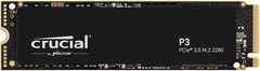Crucial P3 500GB |  NVMe PCIe 3.0 m.2 SSD