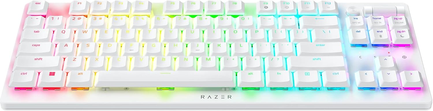 Razer DeathStalker V2 Pro TKL | 84 Key Wireless Low Profile Optical Gaming Keyboard (Linear Red Switch)
