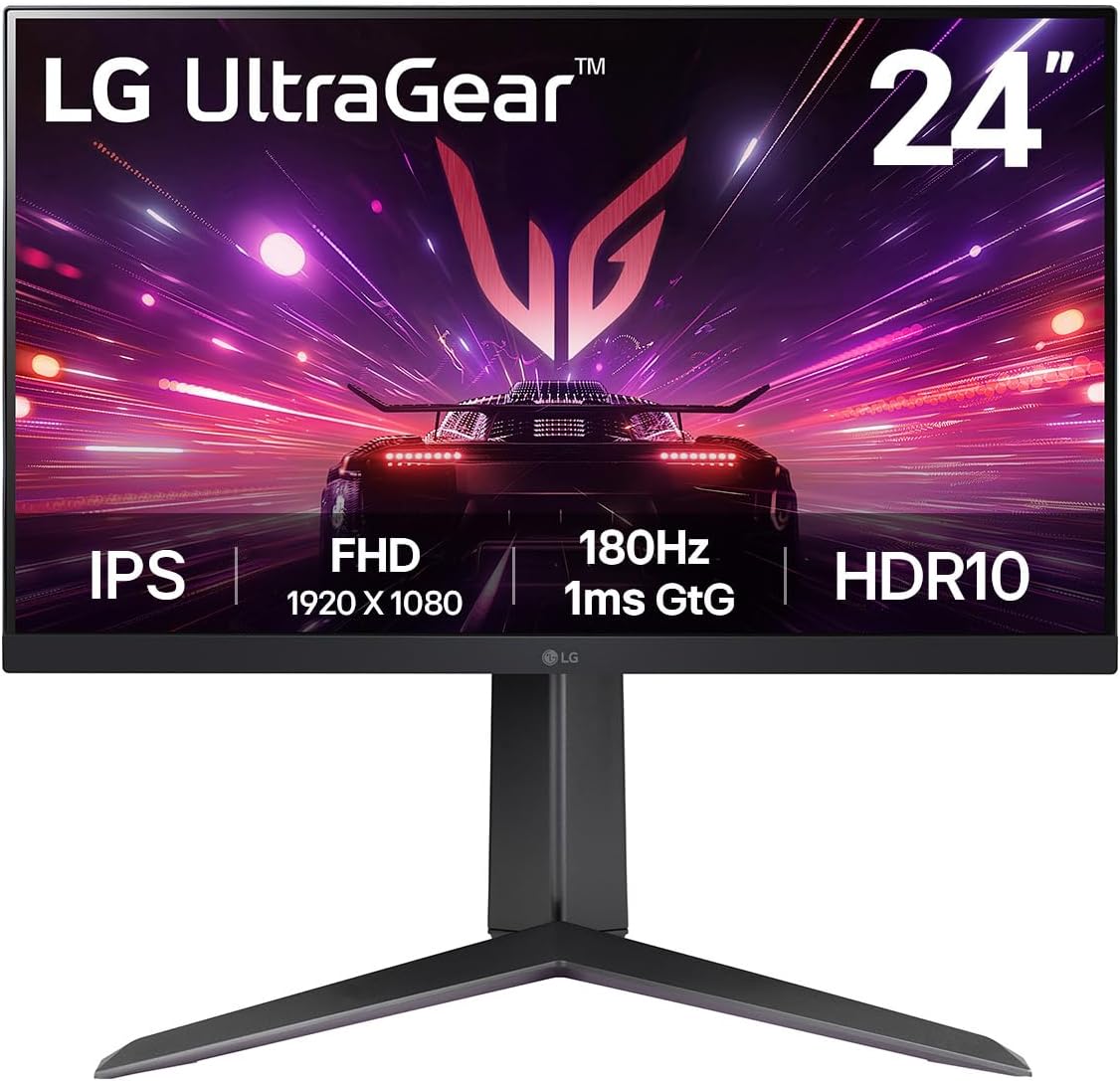 LG 24GS65F-B | 24" FHD 180HZ IPS Gaming Monitor