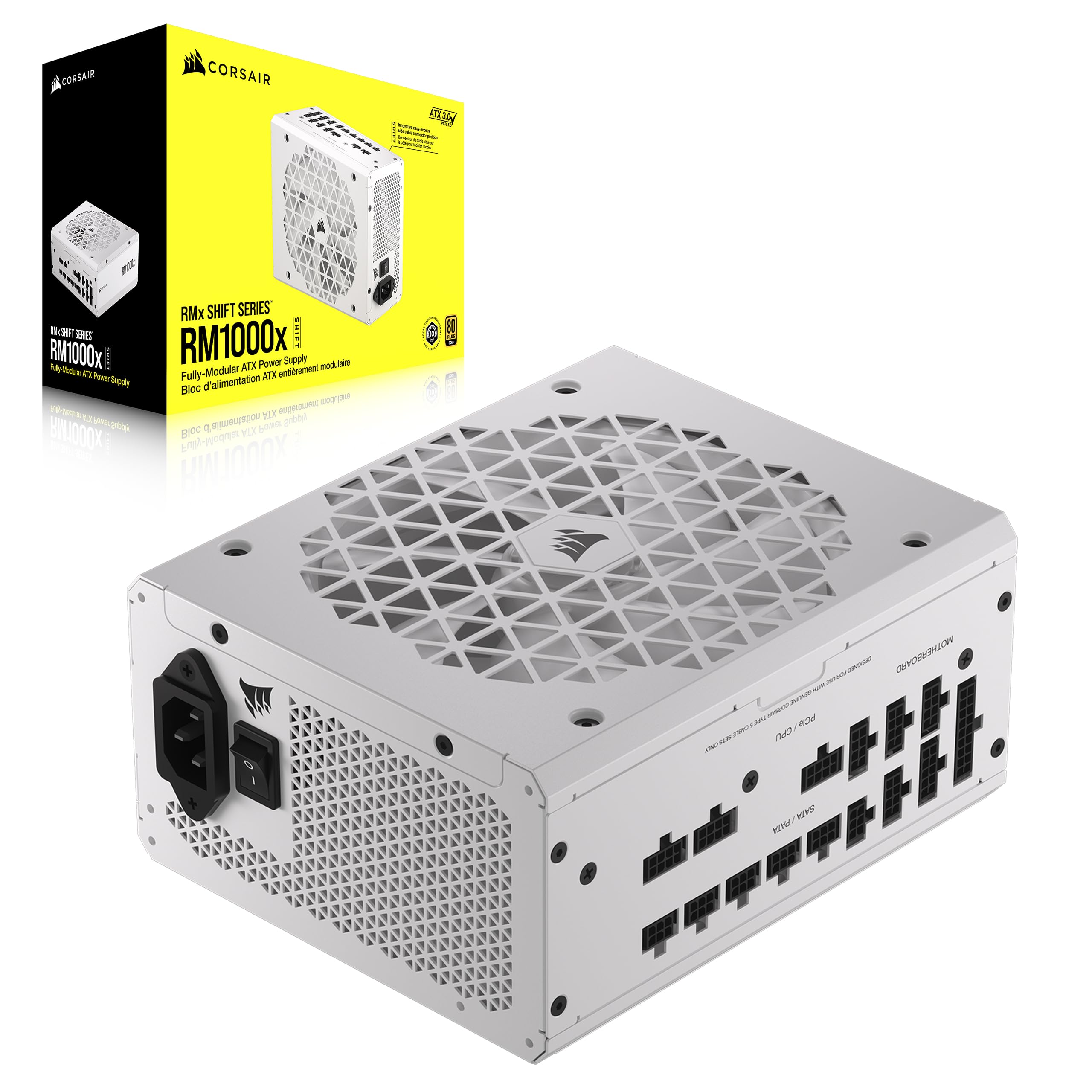 Corsair RM1000X Shift 1000W White | Fully-Modular 80+ Gold PSU