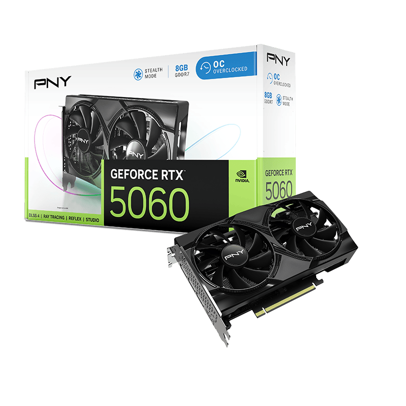 PNY GeForce RTX 5060 | Dual OC 8GB GPU
