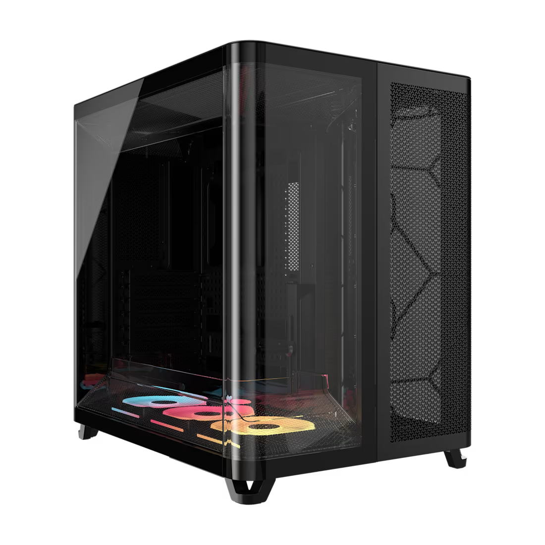 Corsair AIR 5400 LX-R | Triple Chamber ARGB Tempered Glass Case (Black/White)