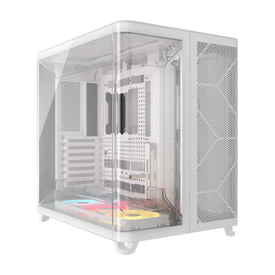 Corsair AIR 5400 LX-R | Triple Chamber ARGB Tempered Glass Case (Black/White)