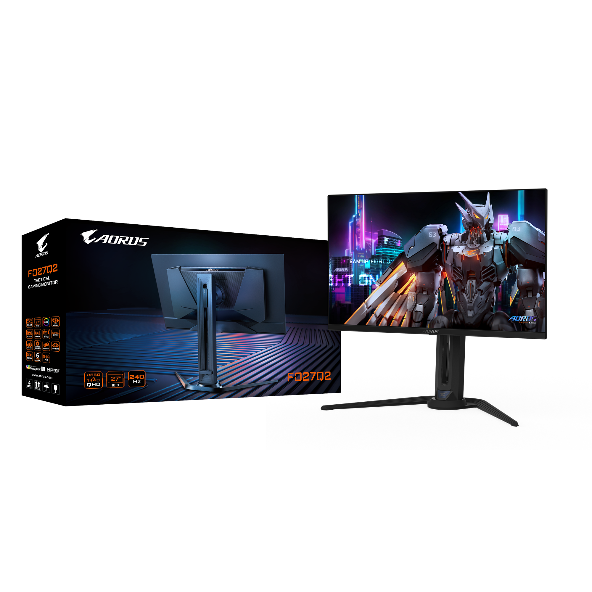 Gigabyte Aorus FO27Q2 | 27" 240HZ QD-OLED Gaming Monitor