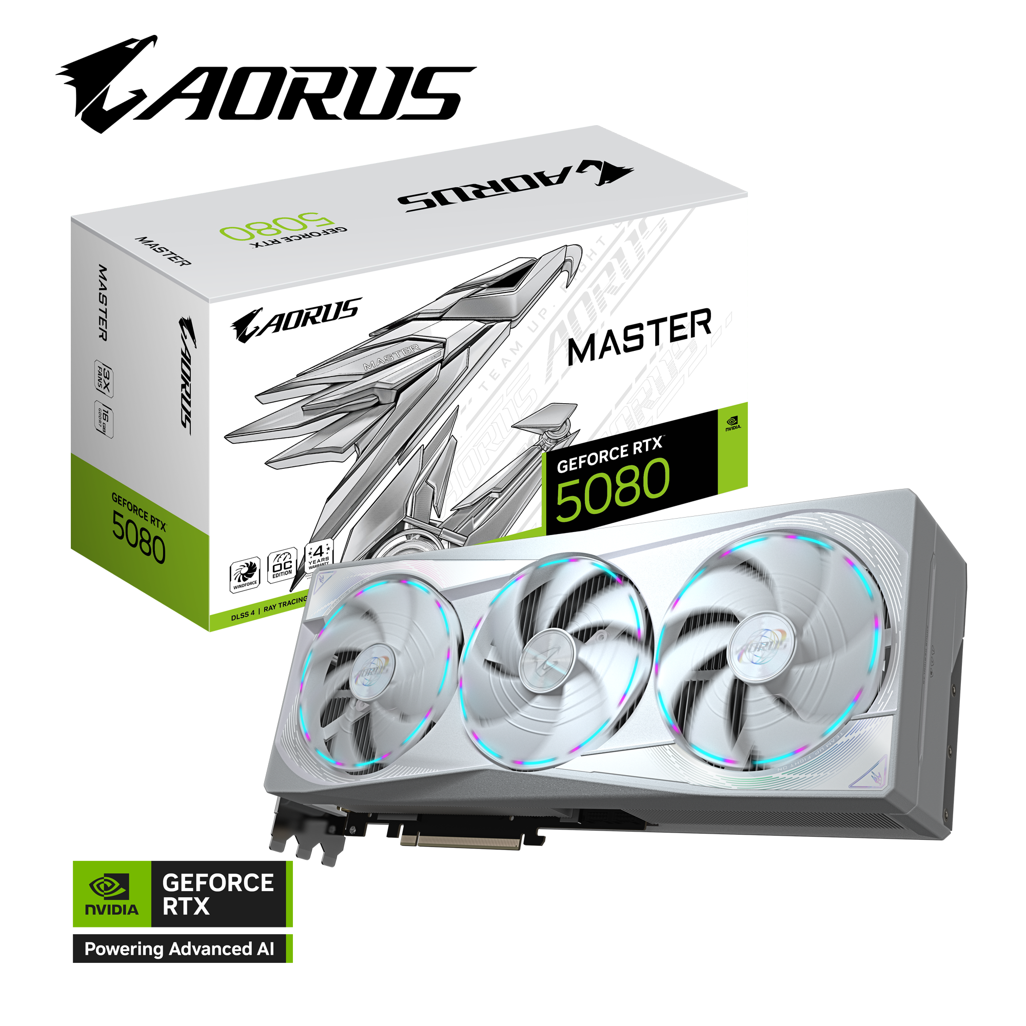 Gigabyte GeForce RTX 5080 | Aorus Master Ice 16GB GPU
