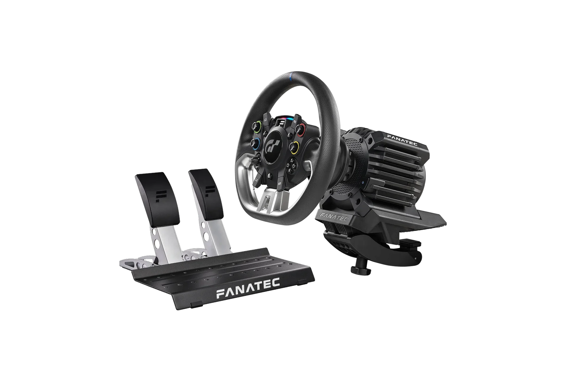 Fanatec GRAN TURISMO DD RACING WHEEL PRO EU 90W PSU and QR2L