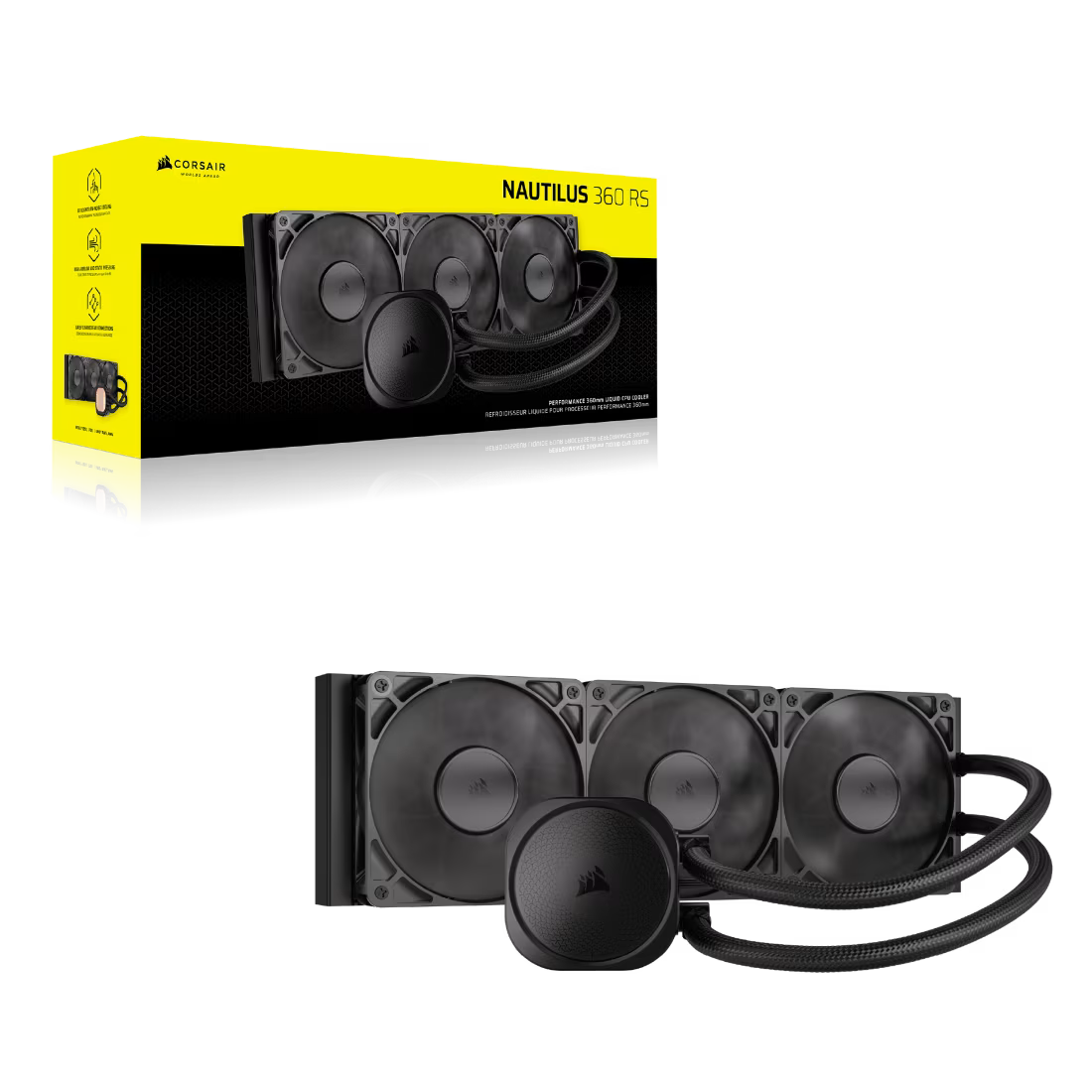 CORSAIR NAUTILUS RS Liquid CPU Cooler (240mm/360mm)