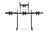 Next Level Racing Elite Freestanding Quad Monitor Stand | Racing Cockpit Monitor Stand Add-on