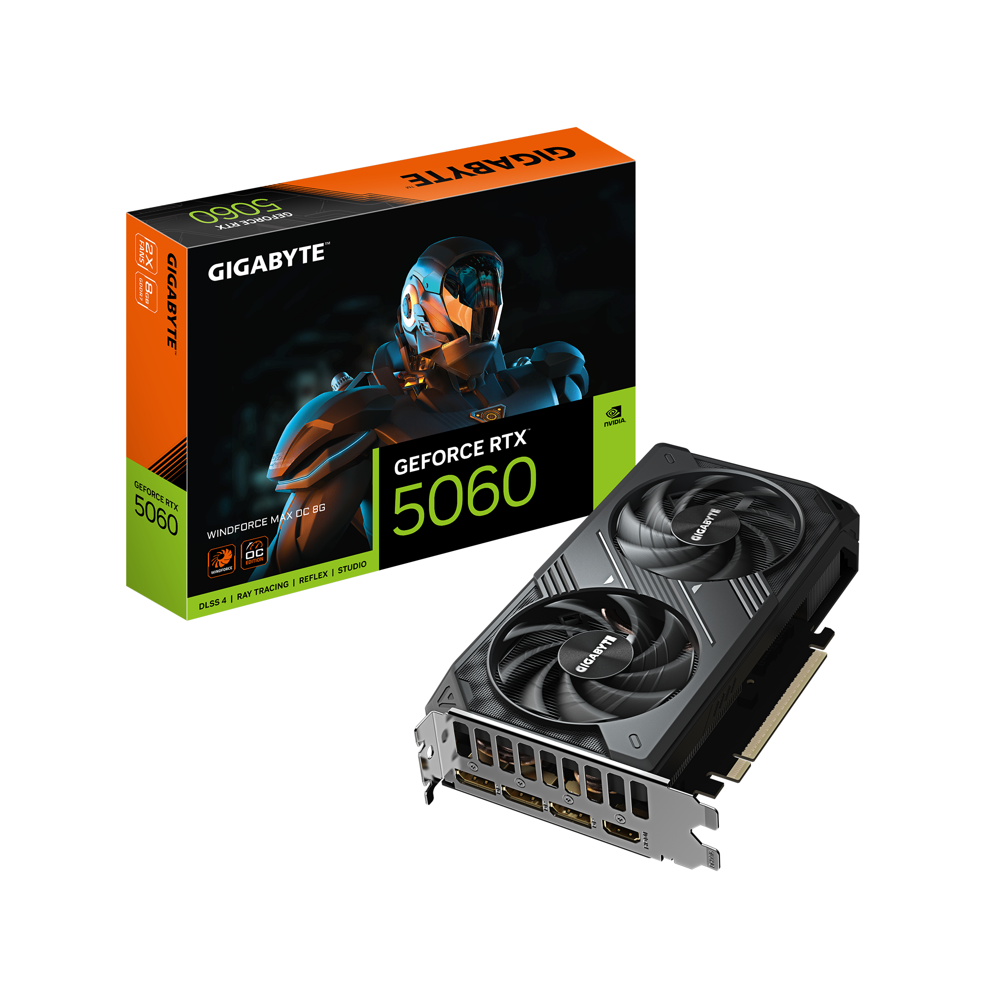 Gigabyte GeForce RTX 5060 | Windforce Max OC GPU 8GB