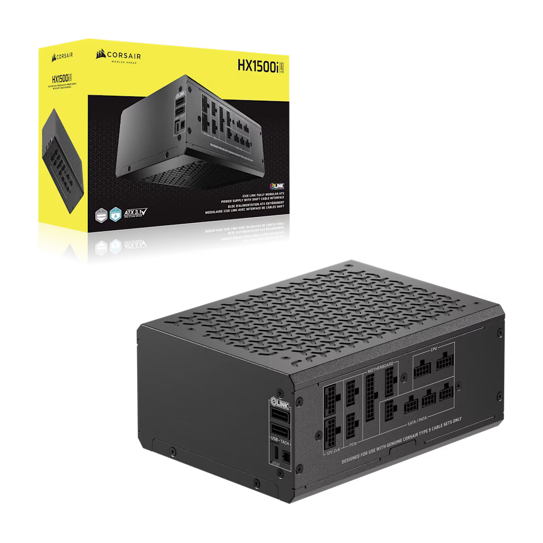 CORSAIR HX1500i SHIFT Fully Modular Platinum ATX Power Supply
