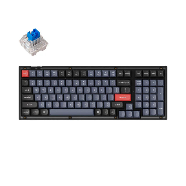 Keychron V5 QMK Custom Mechanical Keyboard Frosted Black