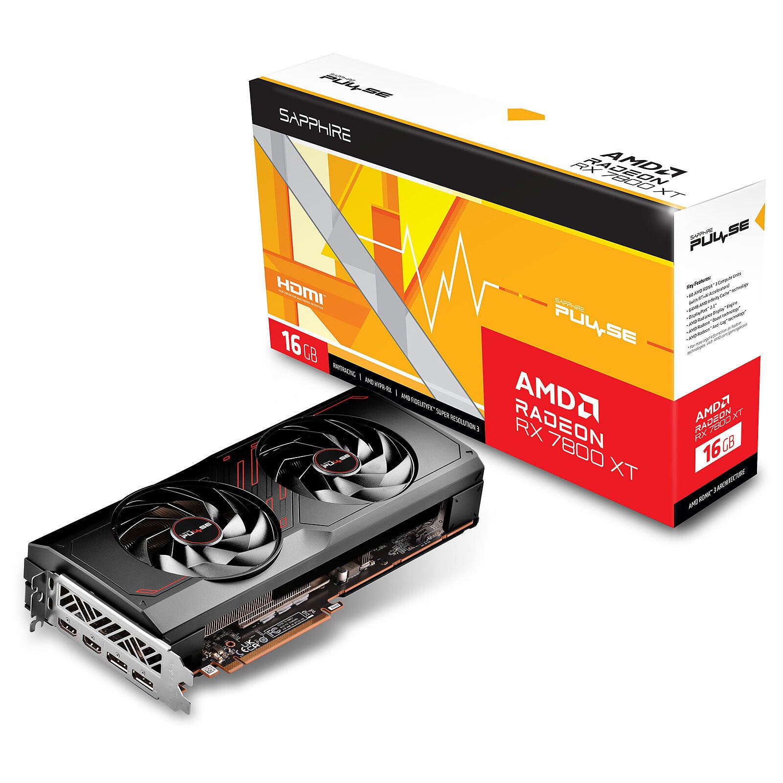 Sapphire Radeon RX 7800XT | PULSE 16GB GPU