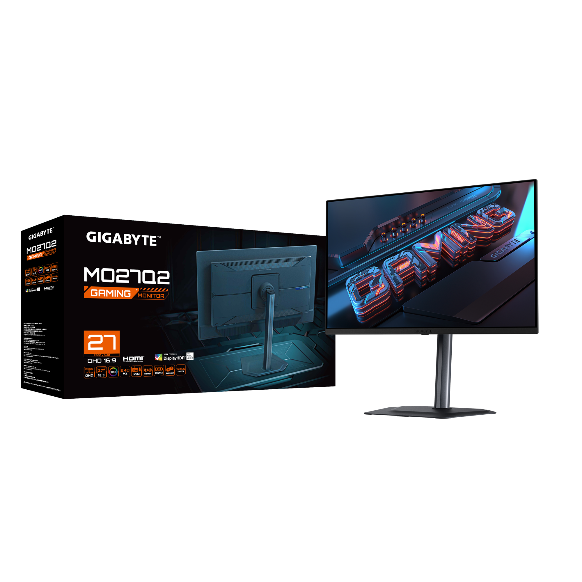 Gigabyte MO27Q2 | 27" 1440P 240Hz QHD OLED Gaming Monitor