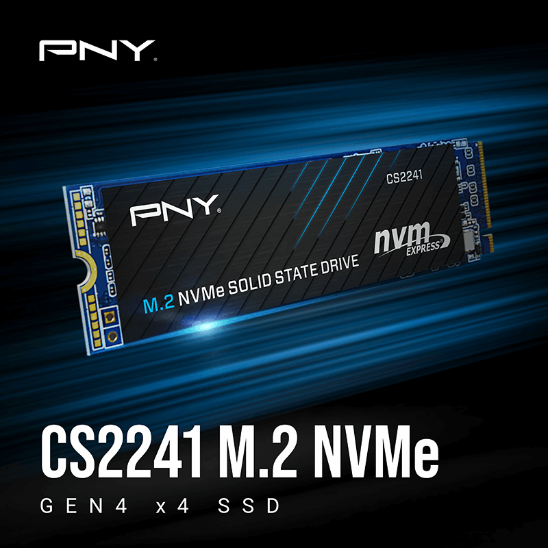 4TB PNY XLR8 CS2241 | m.2 Gen4 SSD (R:5000 | W: 4200)